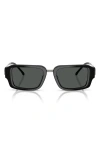 Diesel ® 52mm Rectangular Sunglasses In Black