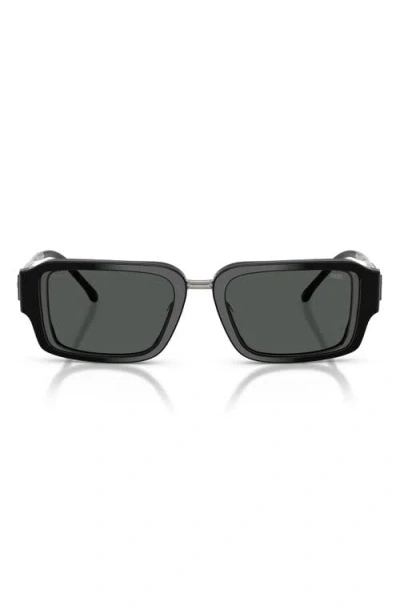 Diesel ® 52mm Rectangular Sunglasses In Black