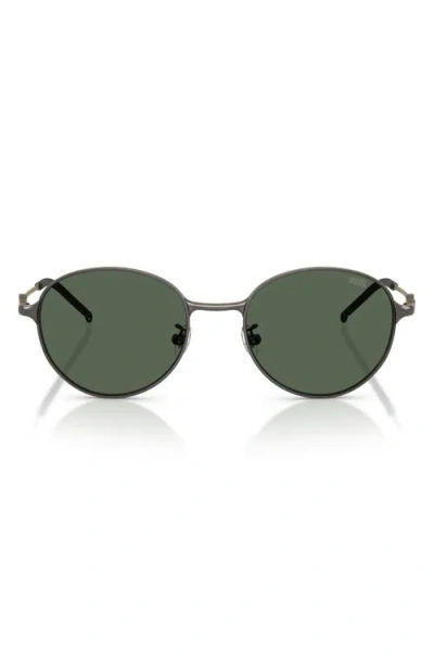 Diesel ® 52mm Round Sunglasses In Metallic