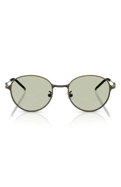 Diesel ® 52mm Round Sunglasses In Metallic