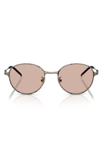 Diesel ® 52mm Round Sunglasses In Silver