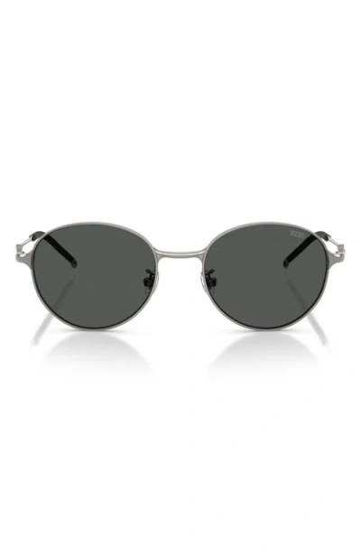 Diesel ® 52mm Round Sunglasses In Silver