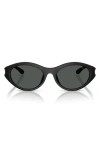 Diesel ® 53mm Oval Sunglasses In Black