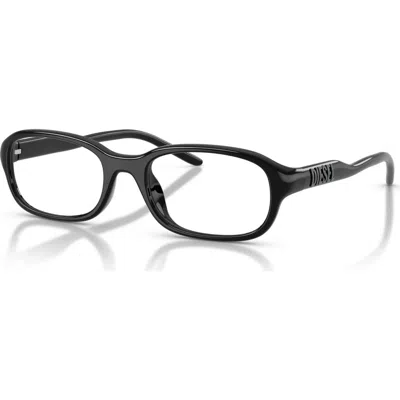 Diesel ® 53mm Rectangle Optical Glasses In Black