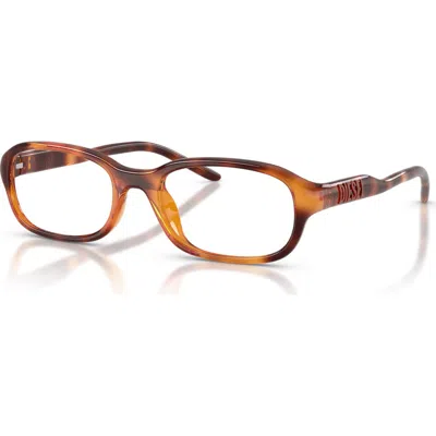 Diesel ® 53mm Rectangle Optical Glasses In Multi