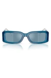 Diesel ® 53mm Rectangular Sunglasses In Blue