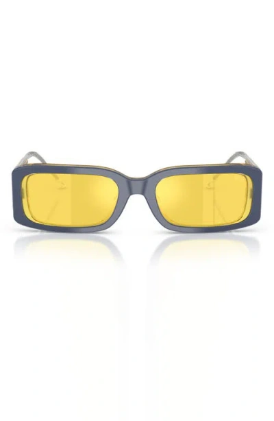 Diesel ® 53mm Rectangular Sunglasses In Blue