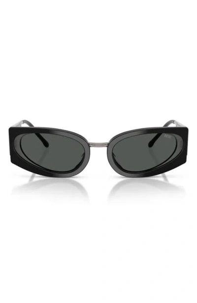 Diesel ® 54mm Cat Eye Sunglasses In Black