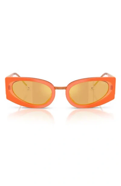Diesel ® 54mm Cat Eye Sunglasses In Orange