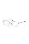 Diesel ® 54mm Rectangle Optical Glasses In Metallic