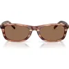 Diesel ® 54mm Rectangular Sunglasses In Brown