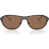 Diesel ® 55mm Pillow Sunglasses In Gray