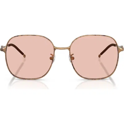 Diesel ® 55mm Square Sunglasses In Gold