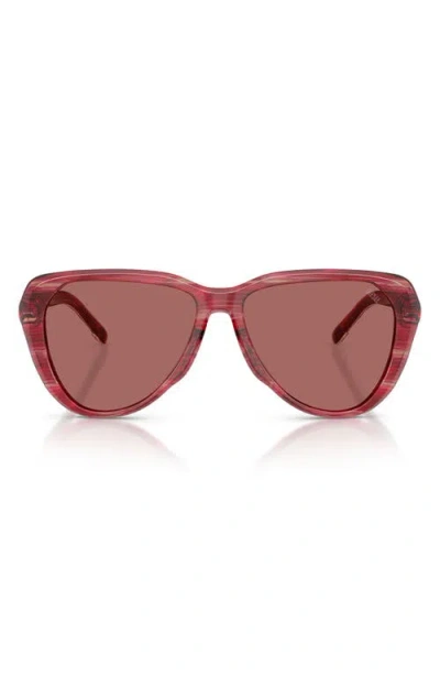 Diesel ® 56mm Pilot Sunglasses In Burgundy