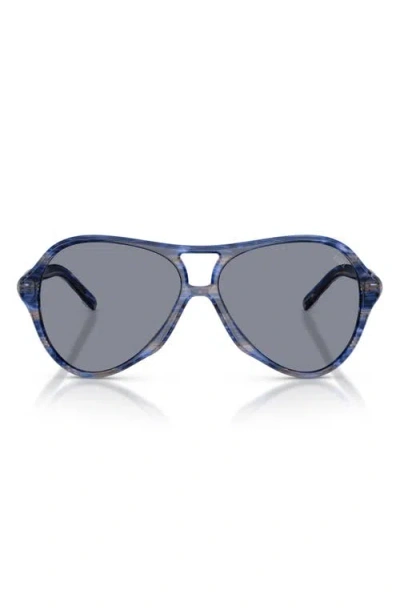 Diesel ® 57mm Pilot Sunglasses In Blue
