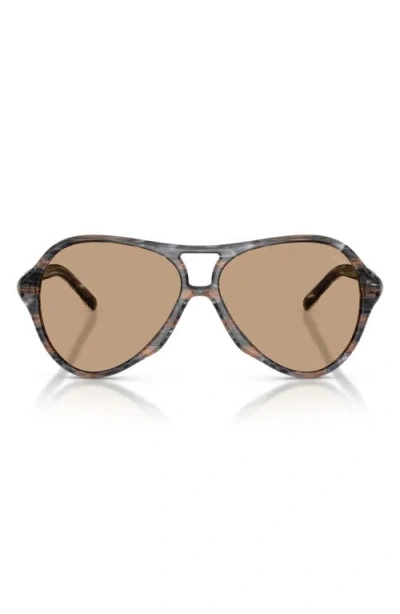Diesel ® 57mm Pilot Sunglasses In Brown