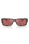 Diesel ® 57mm Rectangular Sunglasses