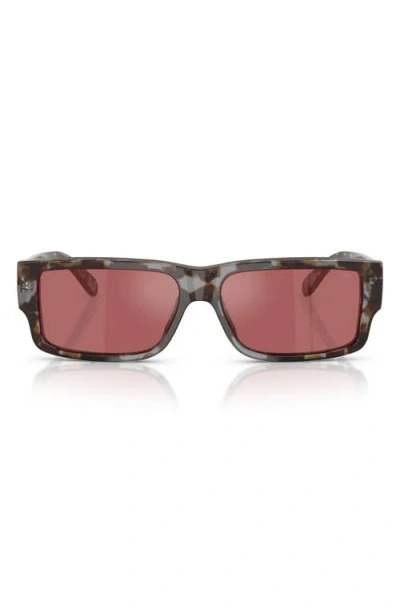 Diesel ® 57mm Rectangular Sunglasses