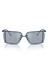 Diesel ® 57mm Rectangular Sunglasses In Gray