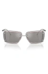 Diesel ® 57mm Rectangular Sunglasses In Gray