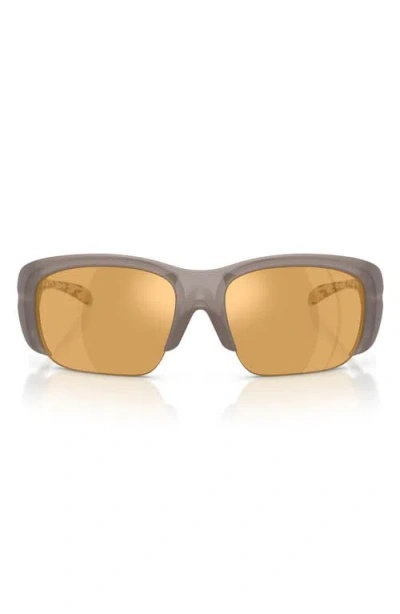 Diesel ® 62mm Oversize Mirrored Pillow Sunglasses In Multi
