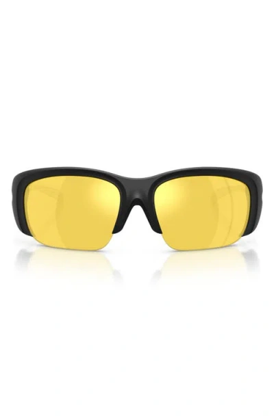 Diesel ® 62mm Oversize Mirrored Pillow Sunglasses In Yellow