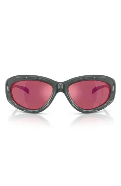 Diesel ® 63mm Oversize Pillow Sunglasses In Black