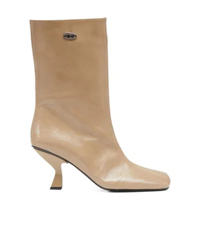 Diesel 75mm D-amber Tube Boots In Brown