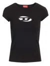 Diesel T-angie Logo T-shirt In Black