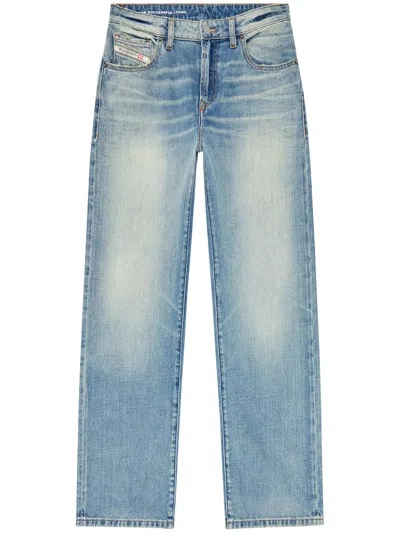 Diesel D-reggy Cotton-blend Jeans In Blue