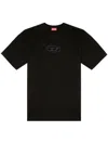 Diesel 't-boxt-od' Black Crewneck T-shirt With D Logo On The Front