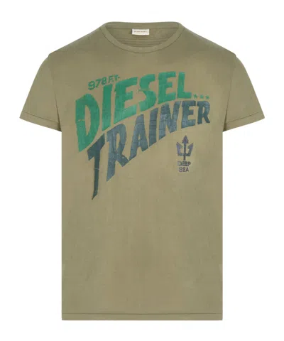 Diesel 978 Trainer T-shirt In Green