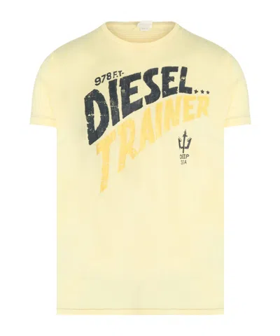 Diesel 978 Trainer T-shirt In Yellow