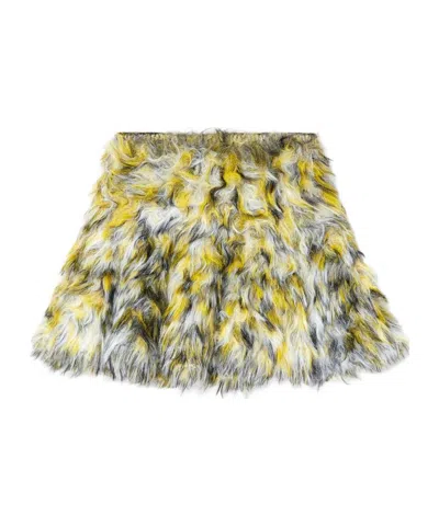 DIESEL DIESEL FLUFFY JACQUARD KNIT MINI SKIRT