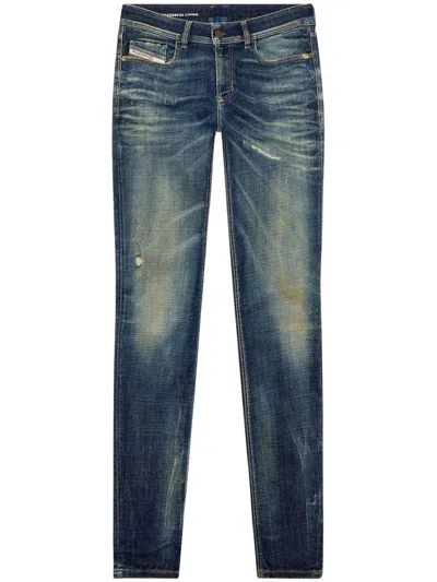 Diesel 1979 Sleenker Skinny Jeans In Navy