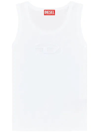 DIESEL T-LYNYS-OD JERSEY TOPS,A15703.0AFAA 100 WHITE
