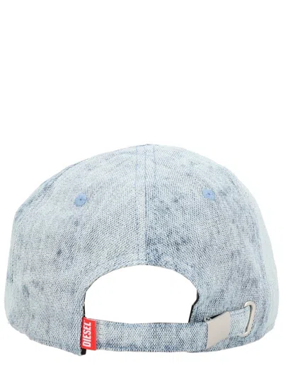 Diesel A21664_068ty01 Cotton Denim Baseball Cap In Blue