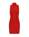 Diesel Abito Dolcevita M-onervax Formula Red In Red