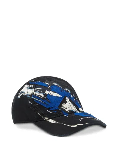 DIESEL ABSTRACT-PRINT BASEBALL CAP