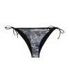 Diesel Abstract-print Bikini Bottoms In Gray