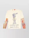 Diesel Abstract Print Layered T-shirt