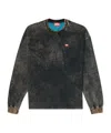 Diesel Men T-boxt-ls-t3 Cotton Blend T-shirt In Black
