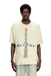 Diesel Acid-wash T-shirt With Printed Graphics In Tobedefined