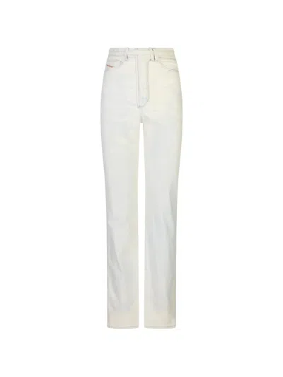 Diesel Acid-wash Jeans In White