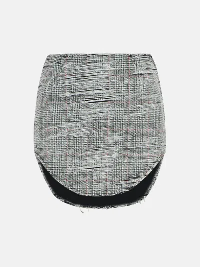 Diesel 'ada' Grey Cotton Miniskirt