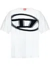 Diesel T-shirt With Maxi Oval D In White
