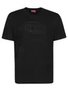 Diesel T-adjust Bigoval Tee Clothing In Black