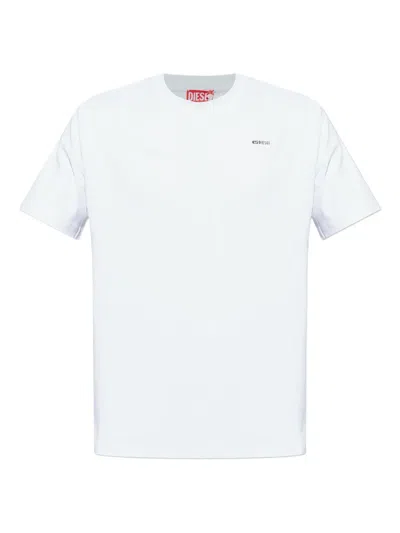 Diesel Adjust Met Logo T-shirt In White