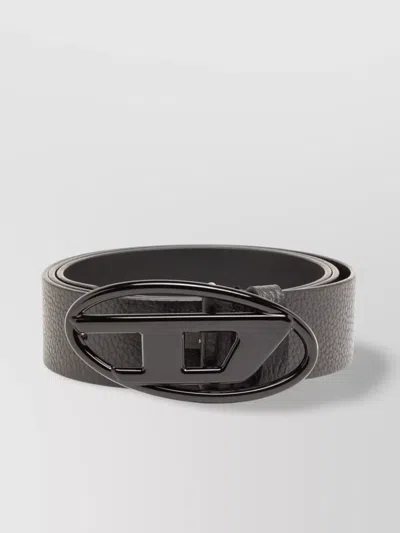 Diesel Textured Black Pmu Belt