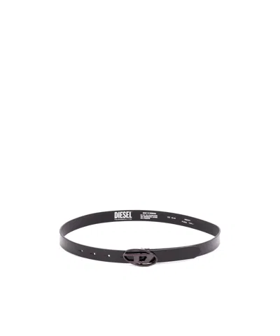 Diesel Adjustable Waist Belt In Black